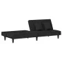 Schwarzes Samt-Schlafsofa von vidaXL, Sofas - Ref: Foro24-351911, Preis: 273,61 €, Rabatt: %