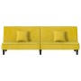 Gelbes Samt-Schlafsofa von vidaXL, Sofas - Ref: Foro24-351912, Preis: 249,15 €, Rabatt: %