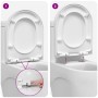 Asiento de WC Blanco 48 x 36.5 x 4.5 cm Polipropileno