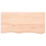 Solid untreated oak wood table top 100x50x(2-6) cm by vidaXL, Table tops - Ref: Foro24-3156304, Price: 105,52 €, Discount: %