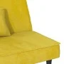 Gelbes Samt-Schlafsofa von vidaXL, Sofas - Ref: Foro24-351912, Preis: 244,61 €, Rabatt: %
