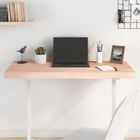 Untreated solid oak wood table top 100x60x(2-6) cm by vidaXL, Table tops - Ref: Foro24-3156307, Price: 107,98 €, Discount: %