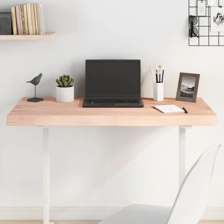 Untreated solid oak wood table top 100x60x(2-6) cm by vidaXL, Table tops - Ref: Foro24-3156307, Price: 106,32 €, Discount: %
