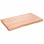 Light brown treated oak wood table top 100x60x(2-6) cm by vidaXL, Table tops - Ref: Foro24-3156370, Price: 101,37 €, Discount: %