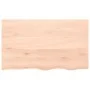 Massivholz Tischplatte Eiche unbehandelt 100x60x(2-4) cm von vidaXL, Tischplatten - Ref: Foro24-3156306, Preis: 91,55 €, Raba...
