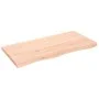 Untreated solid oak wood table top 100x50x(2-4) cm by vidaXL, Table tops - Ref: Foro24-3156303, Price: 87,01 €, Discount: %