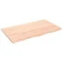 Tischplatte aus unbehandeltem massivem Eichenholz, 100 x 60 x 2 cm von vidaXL, Tischplatten - Ref: Foro24-3156305, Preis: 79,...