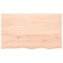 Untreated solid oak wood table top 100x60x2 cm by vidaXL, Table tops - Ref: Foro24-3156305, Price: 81,07 €, Discount: %