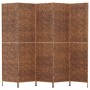 5-teiliger Paravent Wasserhyazinthe braun 205x180 cm von vidaXL, Raumteiler - Ref: Foro24-355198, Preis: 206,79 €, Rabatt: %