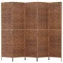 5-teiliger Paravent Wasserhyazinthe braun 205x180 cm von vidaXL, Raumteiler - Ref: Foro24-355198, Preis: 202,46 €, Rabatt: %
