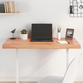 Light brown treated oak wood table top 100x40x(2-6) cm by vidaXL, Table tops - Ref: Foro24-3156364, Price: 86,94 €, Discount: %
