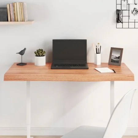 Light brown treated oak wood table top 100x40x(2-6) cm by vidaXL, Table tops - Ref: Foro24-3156364, Price: 85,72 €, Discount: %