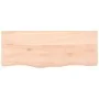 Untreated solid oak wood table top 100x40x(2-6) cm by vidaXL, Table tops - Ref: Foro24-3156301, Price: 97,54 €, Discount: %