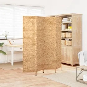 4-panel water hyacinth screen 163x180 cm by vidaXL, Room dividers - Ref: Foro24-355194, Price: 156,50 €, Discount: %