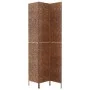 Biombo de 3 paneles jacinto de agua marrón 122x180 cm de vidaXL, Divisores de ambientes - Ref: Foro24-355192, Precio: 105,77 ...