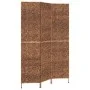 Biombo de 3 paneles jacinto de agua marrón 122x180 cm de vidaXL, Divisores de ambientes - Ref: Foro24-355192, Precio: 105,77 ...