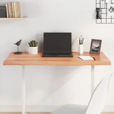Light brown treated oak wood table top 100x60x(2-4) cm by vidaXL, Table tops - Ref: Foro24-3156369, Price: 85,21 €, Discount: %
