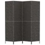 4-panel black water hyacinth screen 163x180 cm by vidaXL, Room dividers - Ref: Foro24-355196, Price: 118,47 €, Discount: %