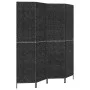 4-panel black water hyacinth screen 163x180 cm by vidaXL, Room dividers - Ref: Foro24-355196, Price: 118,47 €, Discount: %