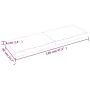 Tischplatte aus hellbraun behandeltem Eichenholz, 120 x 40 x (2–6) cm von vidaXL, Tischplatten - Ref: Foro24-3156372, Preis: ...