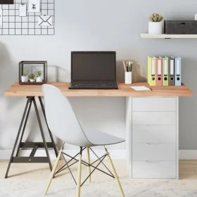 Light brown treated oak wood table top 140x60x(2-4) cm by vidaXL, Table tops - Ref: Foro24-3156381, Price: 112,77 €, Discount: %