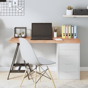 Light brown treated oak wood table top 120x60x(2-4) cm by vidaXL, Table tops - Ref: Foro24-3156375, Price: 98,62 €, Discount: %