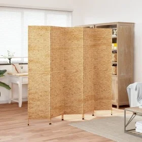 Biombo de 5 paneles jacinto de agua 205x180 cm de vidaXL, Divisores de ambientes - Ref: Foro24-355197, Precio: 196,99 €, Desc...