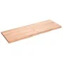 Tischplatte aus hellbraun behandeltem Eichenholz, 140 x 50 x (2–4) cm von vidaXL, Tischplatten - Ref: Foro24-3156379, Preis: ...