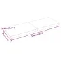 Tischplatte aus hellbraun behandeltem Eichenholz, 140 x 50 x (2–4) cm von vidaXL, Tischplatten - Ref: Foro24-3156379, Preis: ...