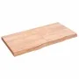 Tischplatte aus hellbraun behandeltem Eichenholz, 120 x 60 x (2–6) cm von vidaXL, Tischplatten - Ref: Foro24-3156376, Preis: ...