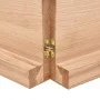 Tischplatte aus hellbraun behandeltem Eichenholz, 120 x 60 x (2–6) cm von vidaXL, Tischplatten - Ref: Foro24-3156376, Preis: ...