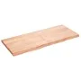 Tablero mesa madera roble tratada marrón claro 120x50x(2-4) cm von vidaXL, Tischplatten - Ref: Foro24-3156373, Preis: 84,66 €...