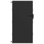 Puerta de jardín Negro 105 x 175 cm
