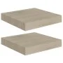 Schwimmende Wandregale 2 Stück MDF Eiche 23x23,5x3,8 cm von vidaXL, Regale und Regale - Ref: Foro24-323866, Preis: 22,87 €, R...