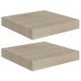 Schwimmende Wandregale 2 Stück MDF Eiche 23x23,5x3,8 cm von vidaXL, Regale und Regale - Ref: Foro24-323866, Preis: 22,87 €, R...