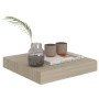 Set of 2 floating wall shelves MDF oak 23x23.5x3.8 cm by vidaXL, Shelves and shelves - Ref: Foro24-323866, Price: 22,87 €, Di...