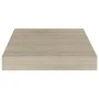 Set of 2 floating wall shelves MDF oak 23x23.5x3.8 cm by vidaXL, Shelves and shelves - Ref: Foro24-323866, Price: 22,45 €, Di...