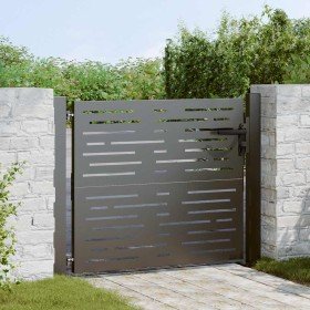 Puerta de jardín, Puerta de Jardín 105x75 cm Diseño Cuadrado de Acero Corten Puerta de jardín, Puerta de Jardín 105x75 cm Diseño Cuadrado de
