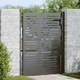 Puerta de jardín, Puerta de Jardín 105x75 cm Diseño Cuadrado de Acero Corten Puerta de jardín, Puerta de Jardín 105x75 cm Diseño Cuadrado de