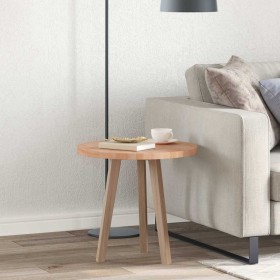 Encimera Marrón claro Ø 50 x 2.5 cm Madera de roble sólida Encimera Marrón claro Ø 50 x 2.5 cm Madera de roble sólida