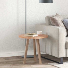 Encimera Marrón claro Ø 50 x 2.5 cm Madera de roble sólida Encimera Marrón claro Ø 50 x 2.5 cm Madera de roble sólida