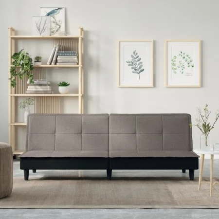 Sofá cama de tela gris taupe by vidaXL, Sofas - Ref: Foro24-351918, Price: 228,82 €, Discount: %