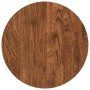 Encimera Marrón oscuro Ø 30 x 2.5 cm Madera de roble sólida
