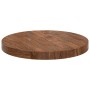 Encimera Marrón oscuro Ø 30 x 2.5 cm Madera de roble sólida