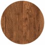 Encimera Marrón oscuro Ø 40 x 2.5 cm Madera de roble sólida en Tableros para mesas | Comprar online en Foro24