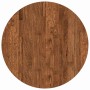 Encimera Marrón oscuro Ø 60 x 2.5 cm Madera de roble sólida
