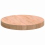 Encimera Marrón claro Ø 40 x 4 cm Madera de roble sólida