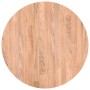 Encimera Marrón claro Ø 50 x 4 cm Madera de roble sólida