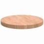 Encimera Marrón claro Ø 50 x 4 cm Madera de roble sólida