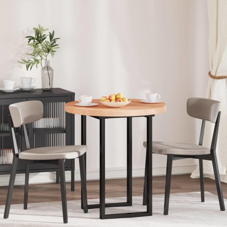 Encimera Marrón claro Ø 70 x 4 cm Madera de roble sólida en Tableros para mesas | Comprar online en Foro24